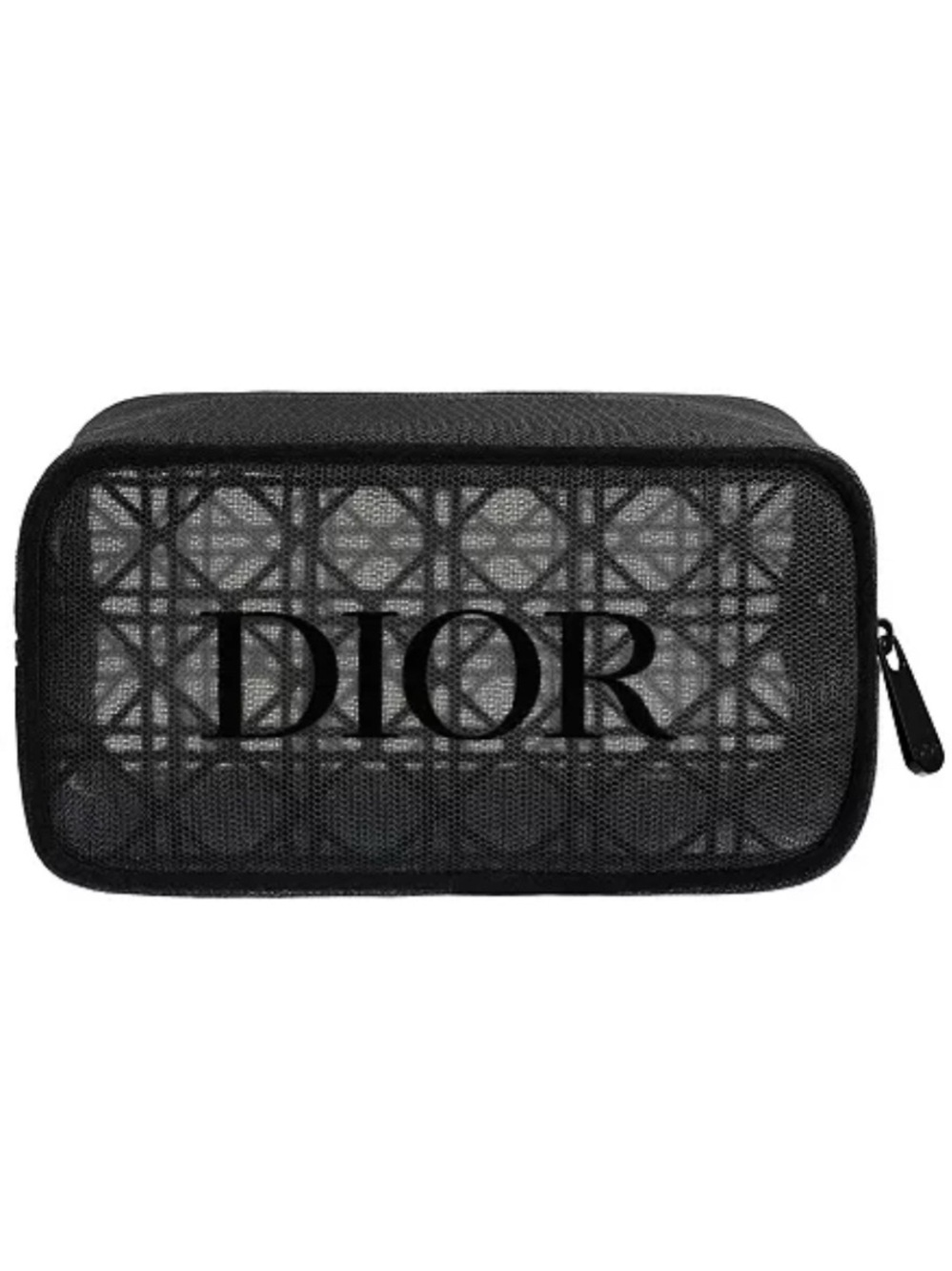 Authentic Dior Beauty Black Mesh Makeup Cosmetic Bag / pouch